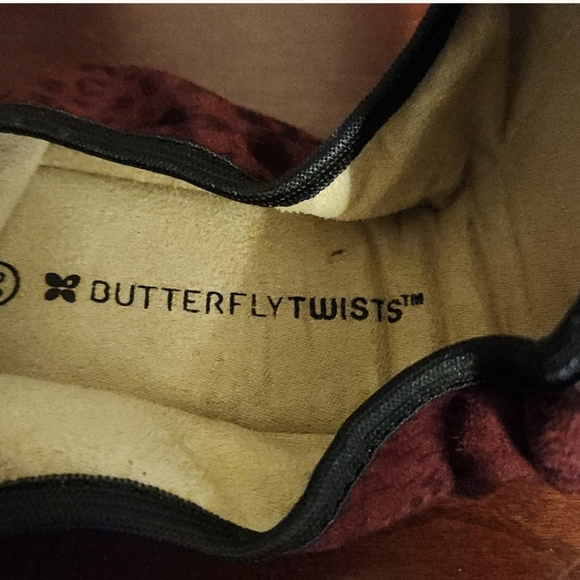 Butterfly Twists Ballet Flats EUR 40 US Size 9 Tara Berry Brushstroke Leopard - Picture 3 of 5